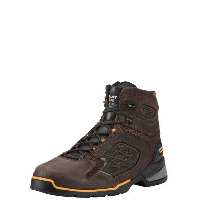 Ariat Work: Rebar Flex 6" Composite Toe Zapatos de Seguridad Hombre - Chocolate Marrones (WNCDT6304)